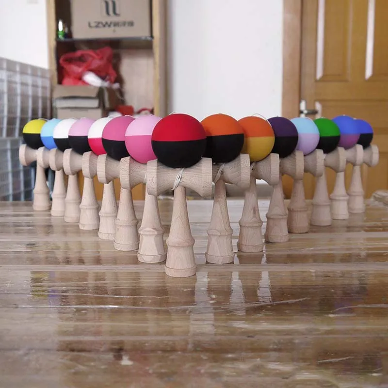 Kendama игрушки мяч 18 см Открытый умелый деревянный шар для детей взрослые игры