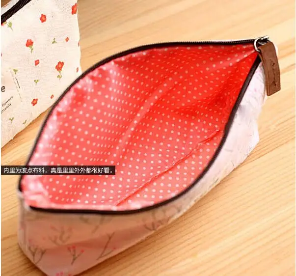 Пенал тканевый с цветочным рисунком для девочек и женщин|canvas pencil case|pencil casepencil bag