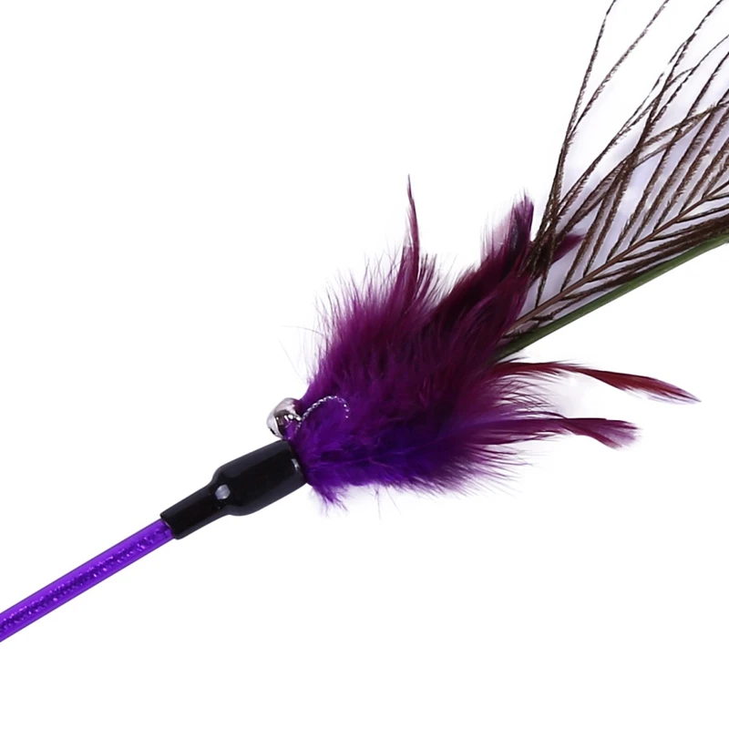 Игрушки для кошек перьев палочка волос павлина акрил оранжевый домашних