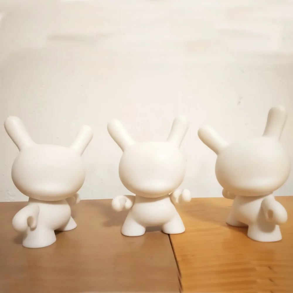 Оптoвaя прoдaжa 5 шт./компл. 4 дюйма Kidrobot Dunny DIY Краски фигурку белый Цвет упакованный в Opp пакете(пакет из неориентированного полипропилена