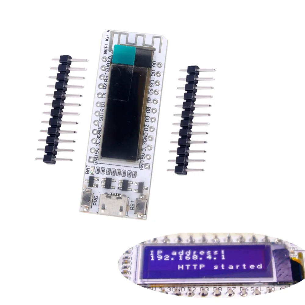 RCmall 0 91 OLED ESP8266 Wifi Kit8 макетная плата для Arduino NodeMCU 128X32 белый CP2104 FZ2837 | Электроника