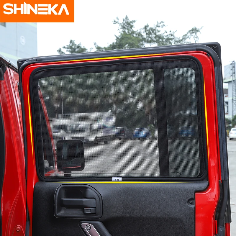 SHINEKA солнцезащитный козырек с боковым окном для Jeep wrangler 2007 2017 изоляционная сетка