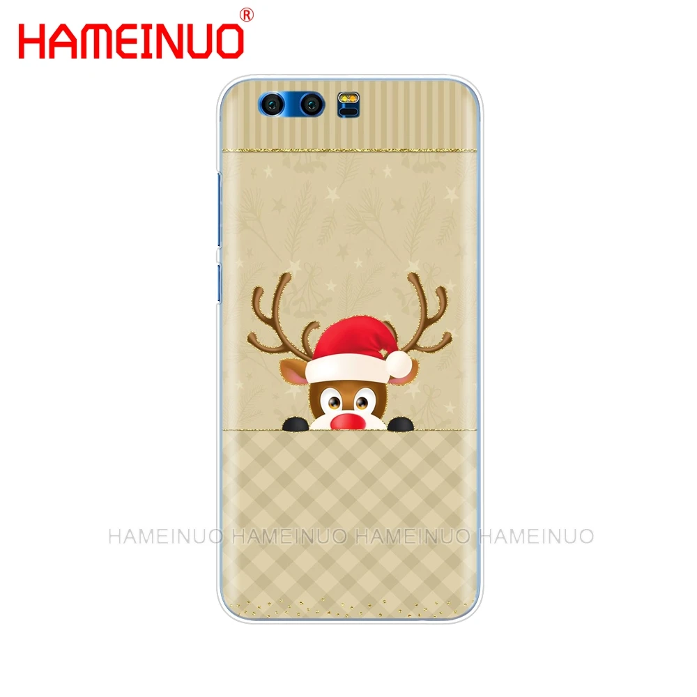 HAMEINUO Милый лось Рождество олень мультфильм год чехол для телефона huawei Honor 10 V10 4A 5A 6A 7A 6C 6X7X8 9 LITE