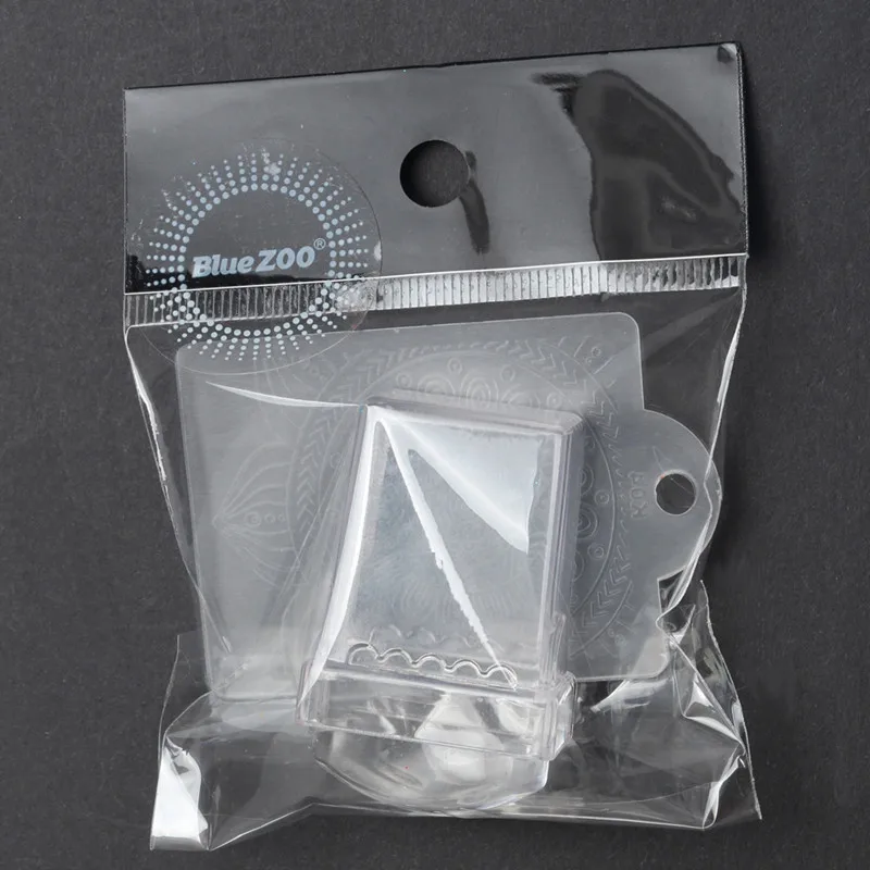 Новый 1 компл. ногтей Книги по искусству штампа ясно желе силиконовые голову со