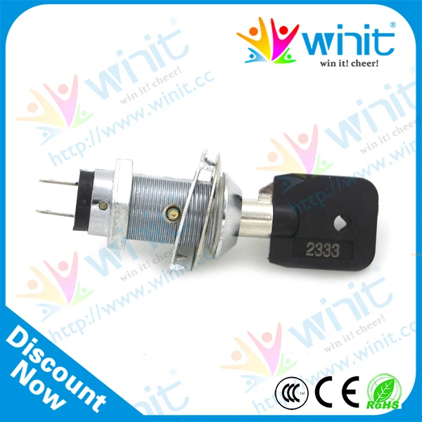 Трубчатый круглый замок для аркадной игры аркадная монета дверь с замком из