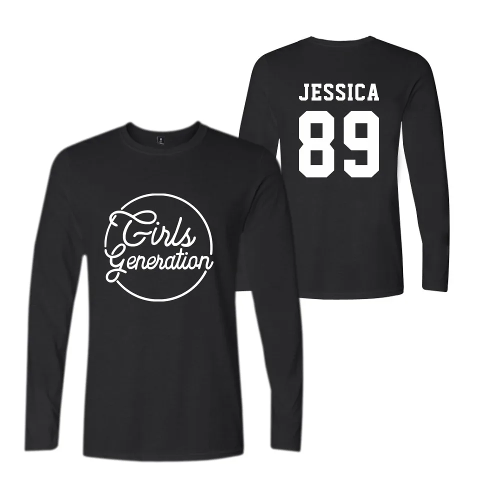 Kpop SNSD Girls Generation шесть Альбом Футболка уличная хлопчатобумажная футболка Сезон