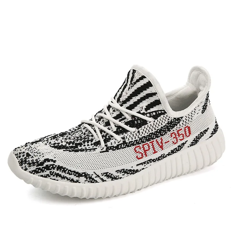 350 Zebra Обувь; мужские кроссовки; Летние кроссовки; Zapatillas Deportivas Hombre; дышащая повседневная обувь; Yeezys air; 350 Krasovki - Цвет: 350 Zebra