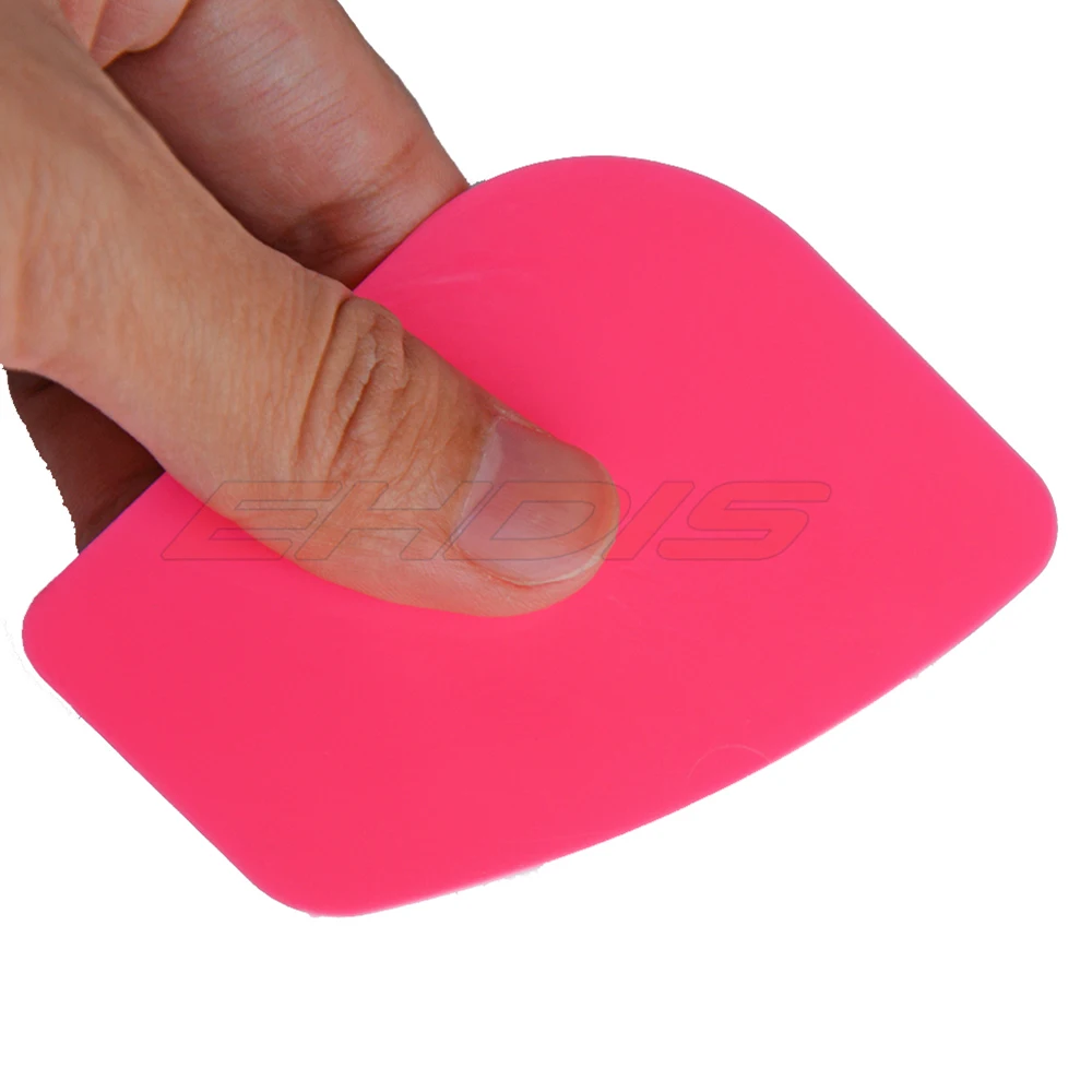 EHDIS 100 шт. автомобильный розовый виниловый скребок для пленки очистки стекол и