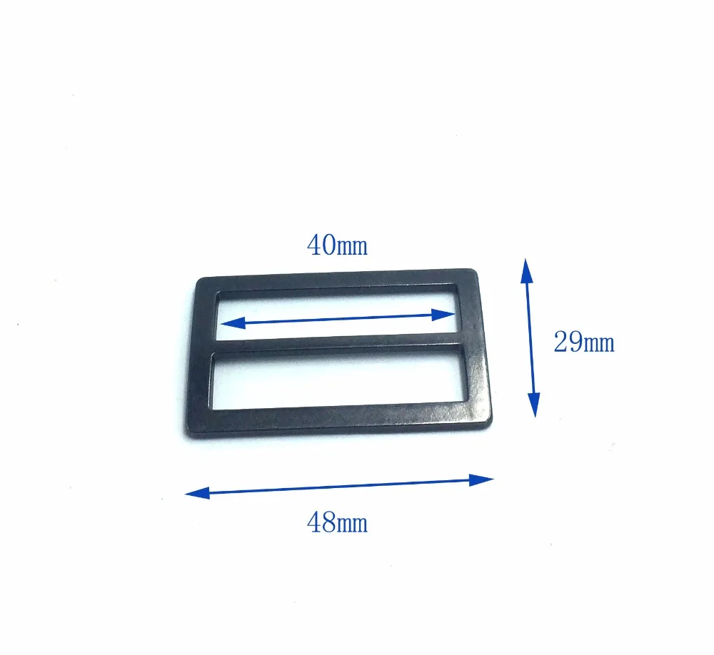 10 шт. регулируемые слайды 40 мм для кожаных ремешков с пряжками серебристого