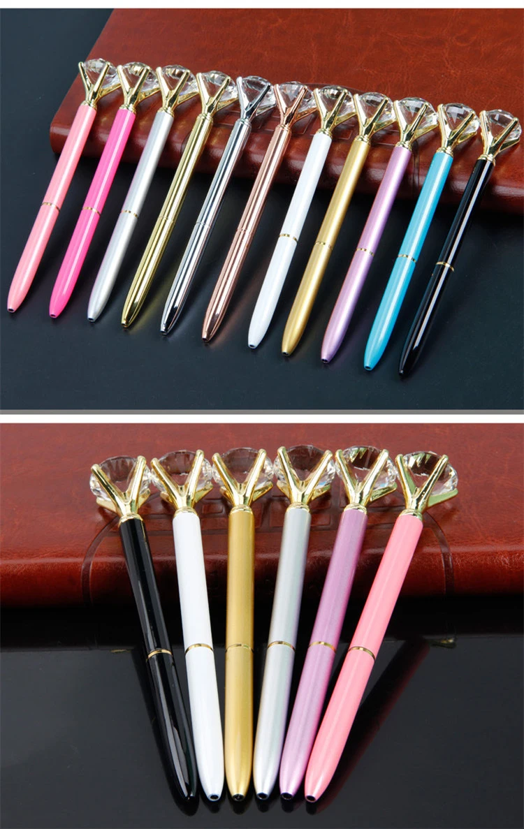 Милая жемчужная шариковая ручка, Кристальное стекло, алмазная металлическая шариковая ручка, красивая подарочная ручка, школьные офисные принадлежности