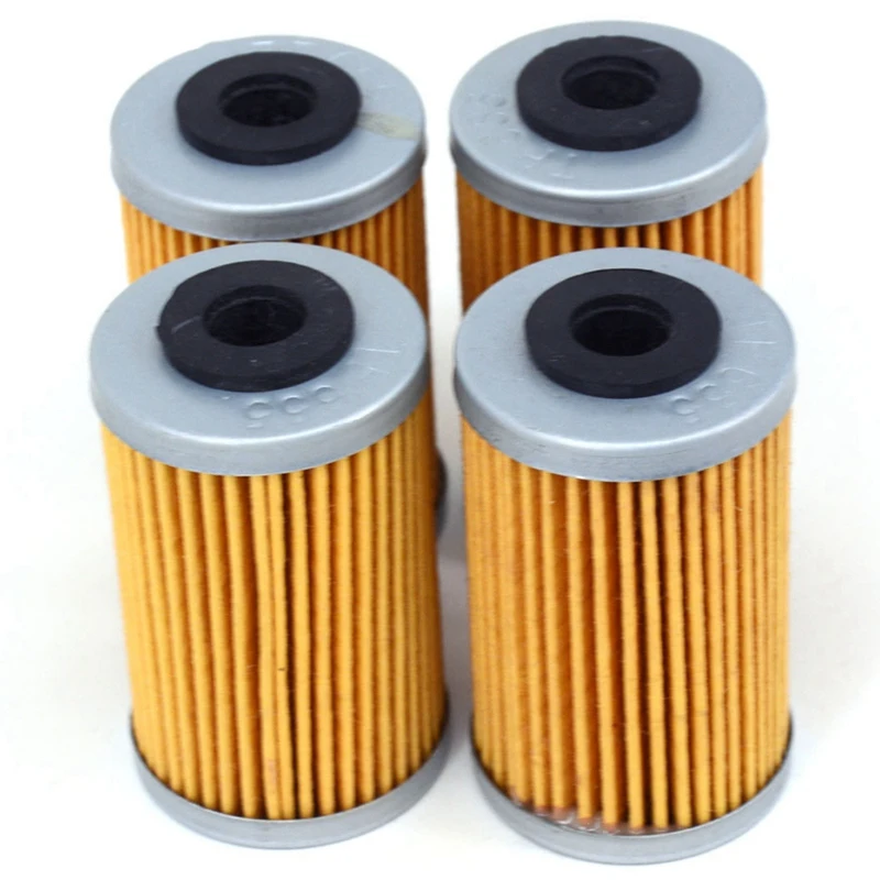 Мотоцикл 4 шт. машинный Масляный фильтр для Excf Sxf Xcf Xcfw Exc Xc Duke 125 250 390 450 500 525