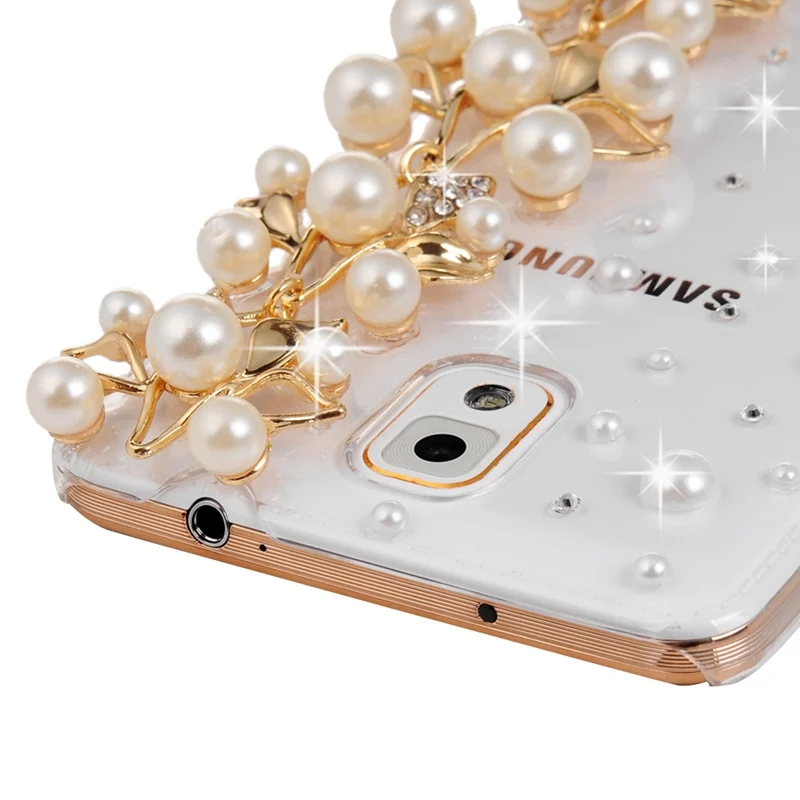 Роскошные 3D с сияющими блестками С кристалалми и стразами чехол для Samsung Galaxy S4 S5