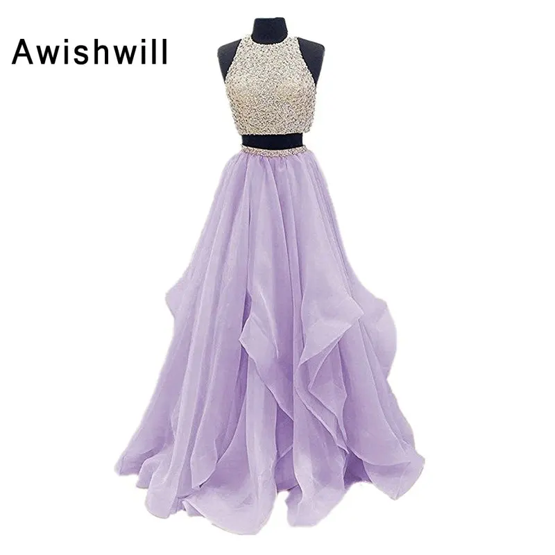 Robe De Soiree 2020 Новое поступление без рукавов трапециевидная форма топ из органзы а