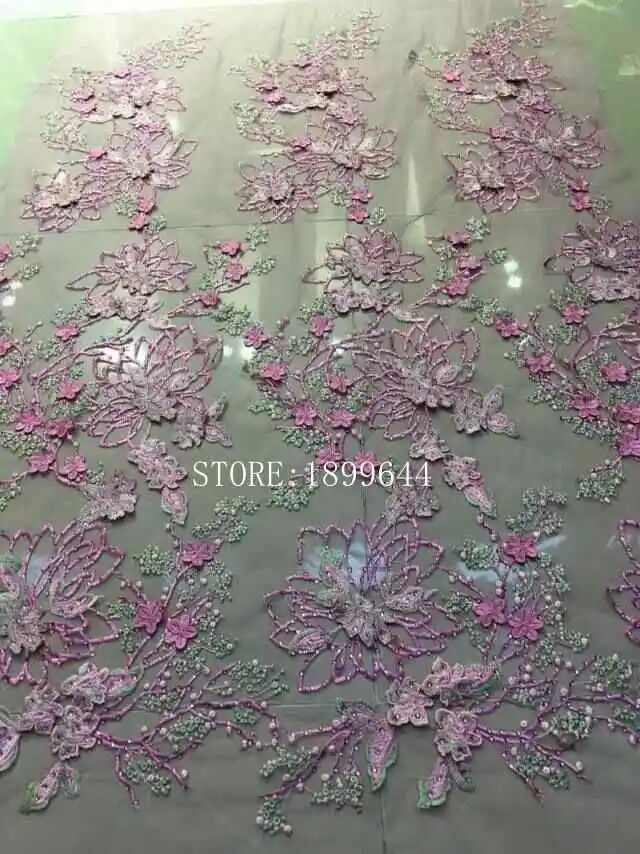 Новый дизайн кружева высокое качество нигерийский французский чистая гипюр 3D flowe