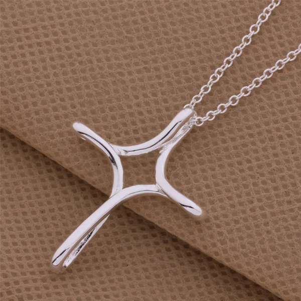 AN288 Hot sterling Necklace fashion jewelry pendant Three-dimensional cross /gnaapeha armajita silver color | Украшения и