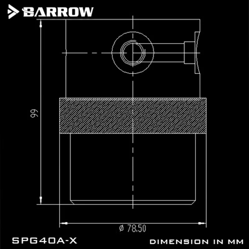 Курган SPG40A-X, 18 Вт PWM комбинированные насосы, Wite резервуары, насос резервуар комбинация, 90/130/210 мм резервуар компонент
