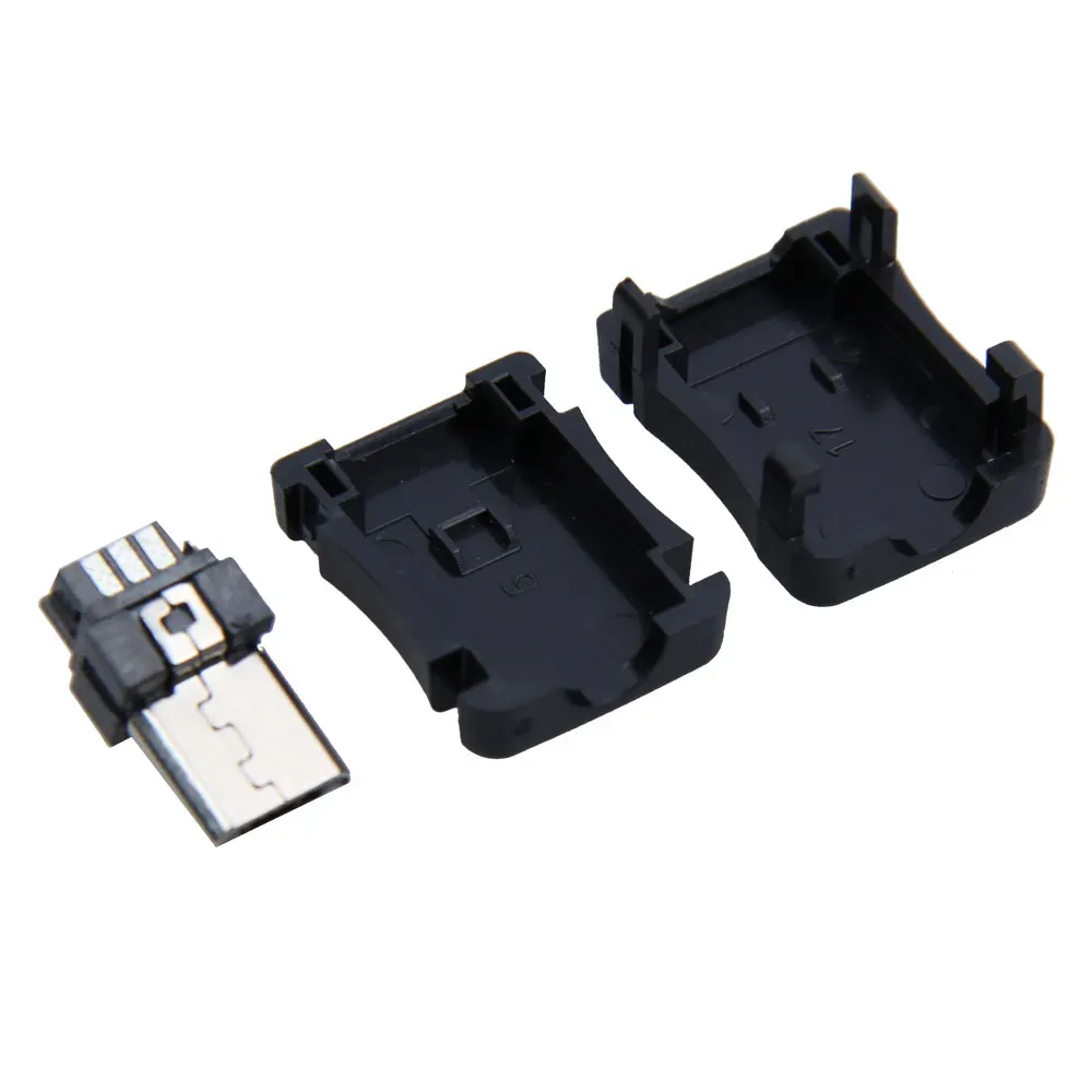 Новый 50 шт./компл. Micro USB 5 Pin T порт штекер разъем пластиковая крышка DIY доставка |