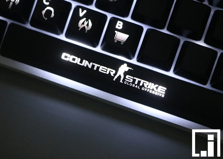 Gaming mechanical keyboard keycaps CS Go Game backlit 26 keys ABS backlighting LED translucent OEM keycap Counter Strike | Компьютеры и