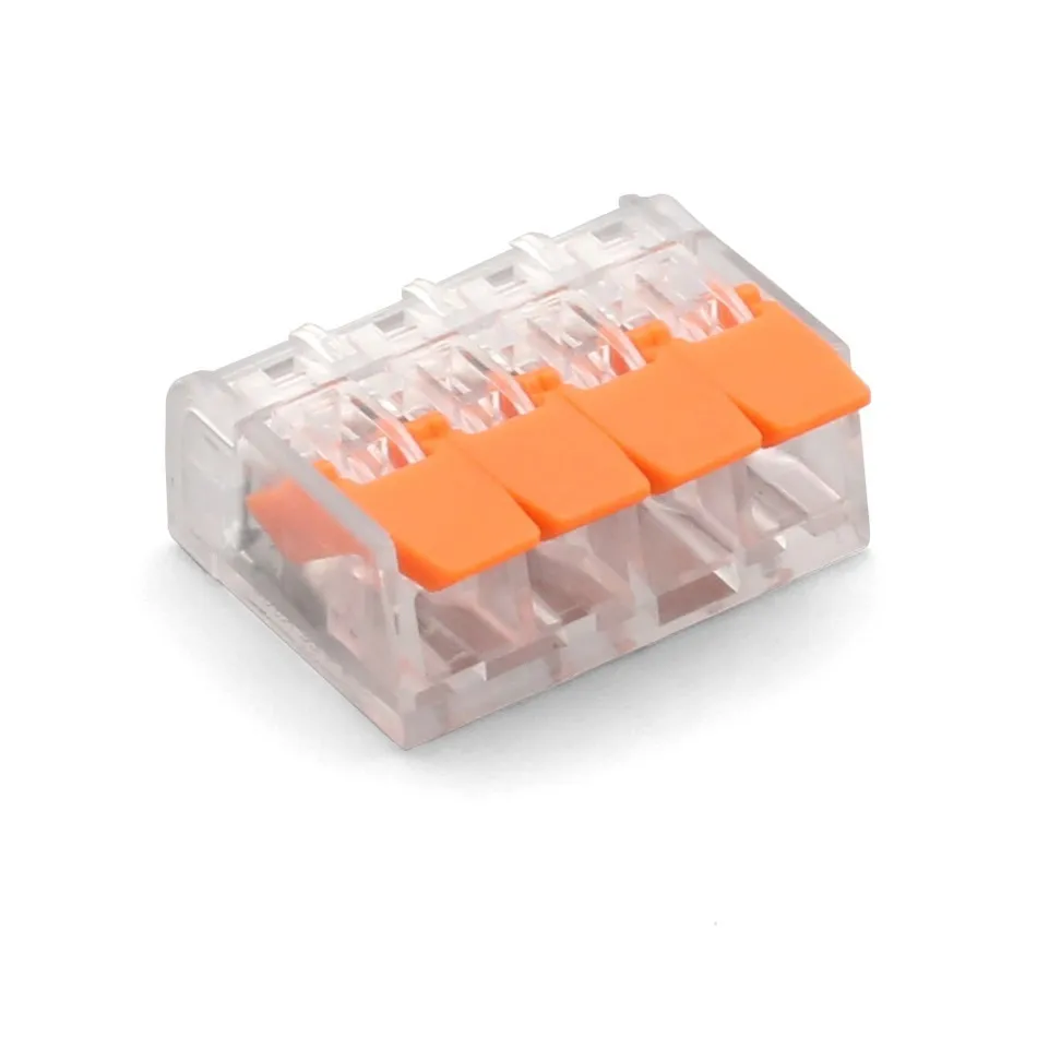 221-214 Orange 30 и 50 шт. Мини Быстрый Универсальный компактный провод проводки автомобильный разъем и комплект проводник клеммный блок солнечной энергии легко носить с собой - Цвет: 221-214 Orange