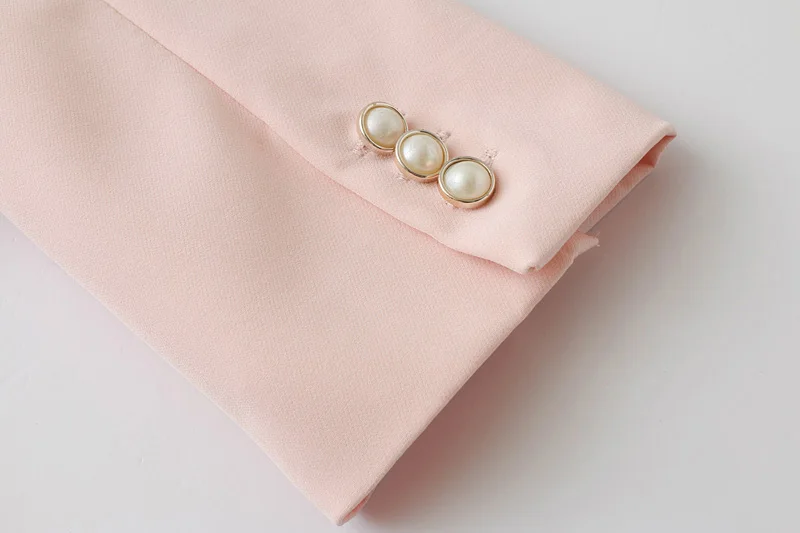 Женская мода с открытыми плечами Блейзер платье двубортная Половина рукава OL YN