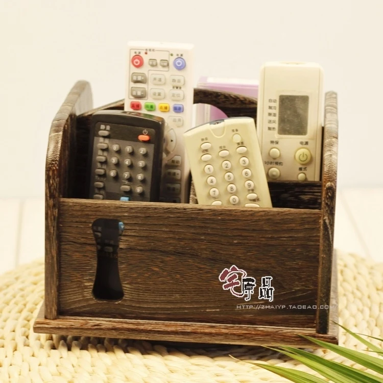 Деревянный ящик для хранения в японском стиле креативный Настольный мусора