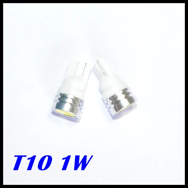 

Free shipping wholesales 100pcs/lot Car wide led light White T10 1w led 194 168 Car LED light Bulbs 1W high power Led Bulb