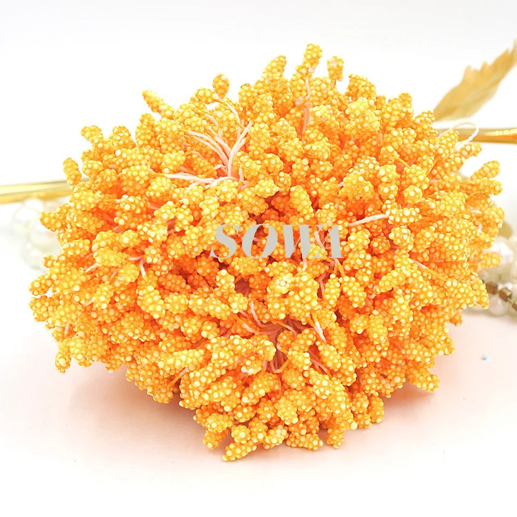 

Free Shipping New Arrival 800pcs/Lot 5mm Gold Foam Flower Stamen Pistil Cake Decoration Craft DIY Hot Sales