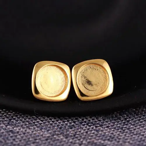 Стерлинговое Серебро 925 обручальные свадебные полукрепежные серьги-гвоздики для