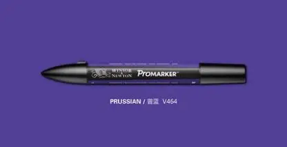 Winsor Newton Pro маркер дизайн Promarkers синий тон - Цвет: prussian