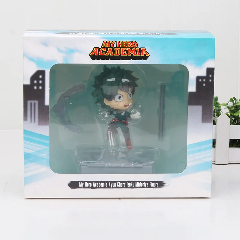 Мой герой Academia фигурка Midoriya Izuku Todoroki Shouto no Hero Academi фигурка игрушки Brinquedos Figurals коллекция подарок - Цвет: green in box