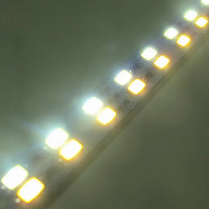 50 см 5630 led жесткая полоса двухрядная 72led белая и теплая dc12v лампа для шкафа без