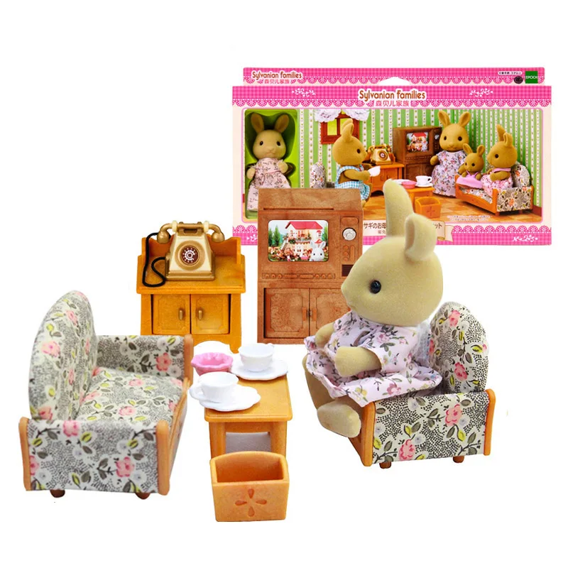 Sylvanian Family кукольный домик мебель аксессуары гостиная сцены игровой набор фигурка
