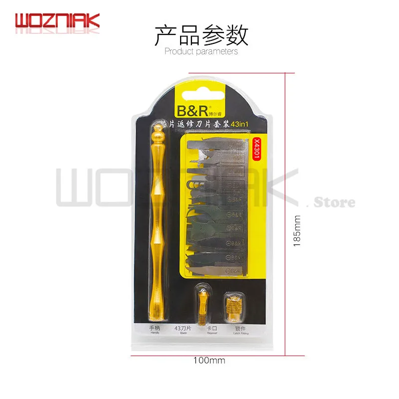 Для IPHONE A7 A8 A9 A10 A11 чип процессора NAND IC инструмент для демонтажа ножа разборка pry BGA