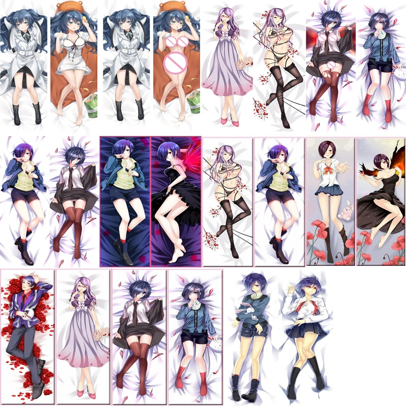 

2017-August Anime Tokyo Ghoul Kamishiro Rize Kirishima Toka Yonebayashi saiko Dakimakura Body Pillow Cover Case Hugging Pillow