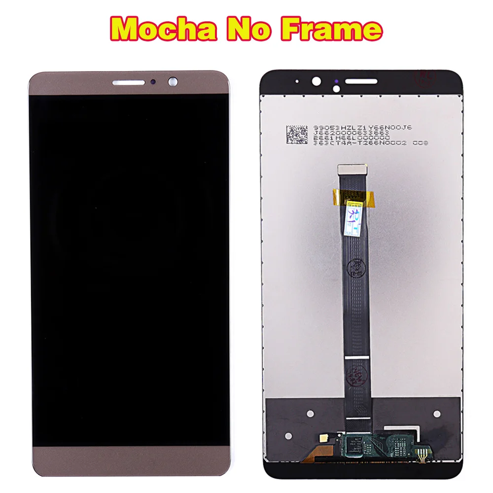 Vancca 5,9 дюймов ЖК-дисплей для huawei mate 9 1920*1080 кодирующий преобразователь сенсорного экрана в сборе рамка с бесплатным закаленным стеклом и инструментами - Цвет: Mocha No Frame