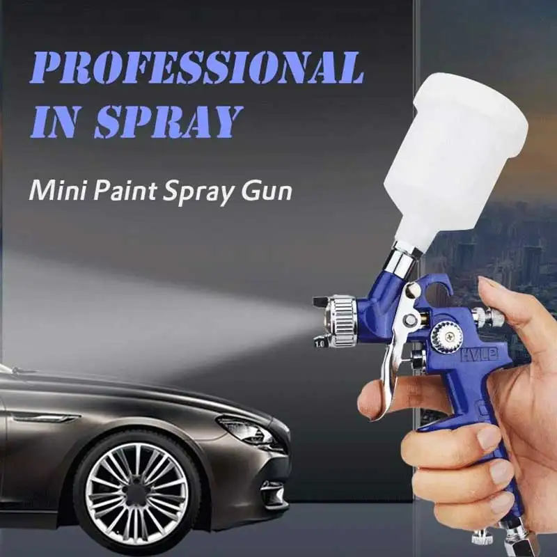 

High Mini HVLP Air Paint Spray Guns Tool Car Detail Sprayer Gravity Repairing Kit LG66