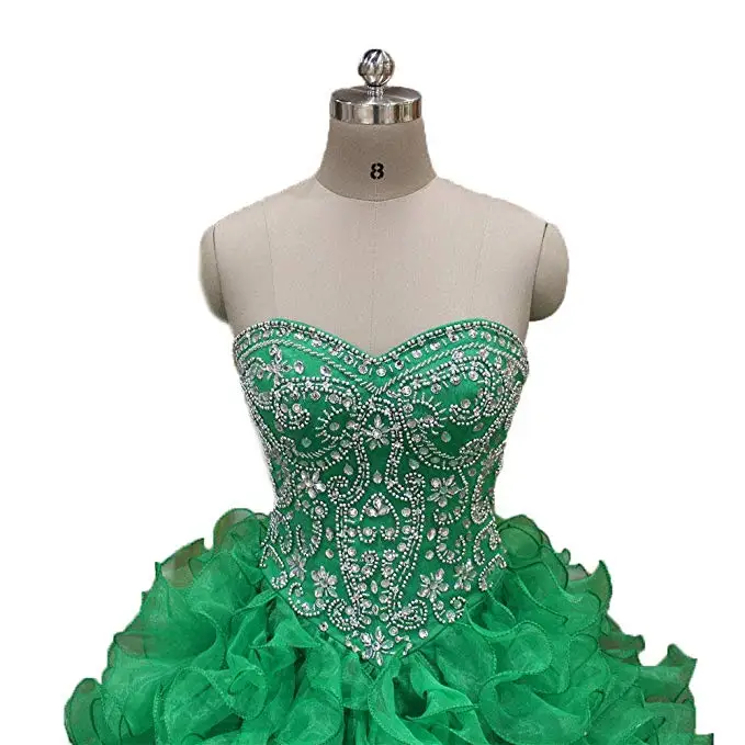 ANGELSBRIDEP Очаровательные платья для Quinceanera 2021 16 лет бальное платье из органзы с