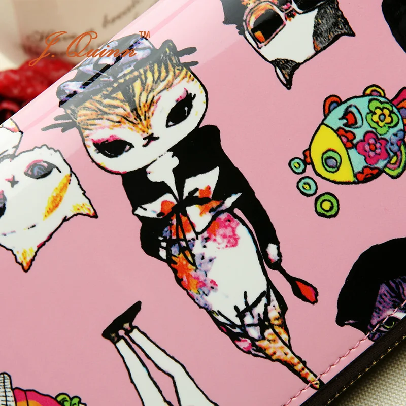 J. Quinn милые женские сумочки на молнии с кошкой для девушек героями мультфильмов