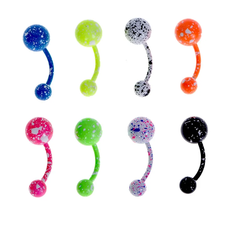 8 шт./упак. цветной перстень из нержавеющей стали для бровей носа губ кольцо