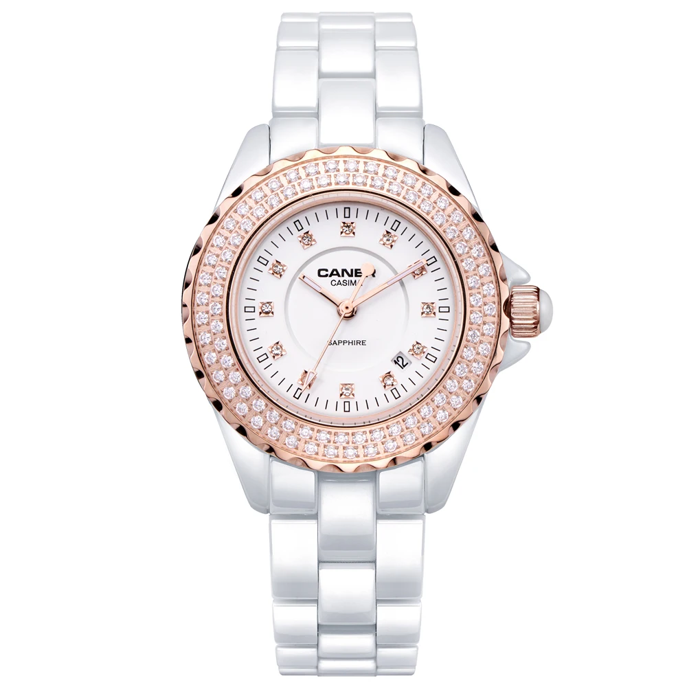 Часы модные женские роскошные Брендовые керамические кварцевые часы наручные