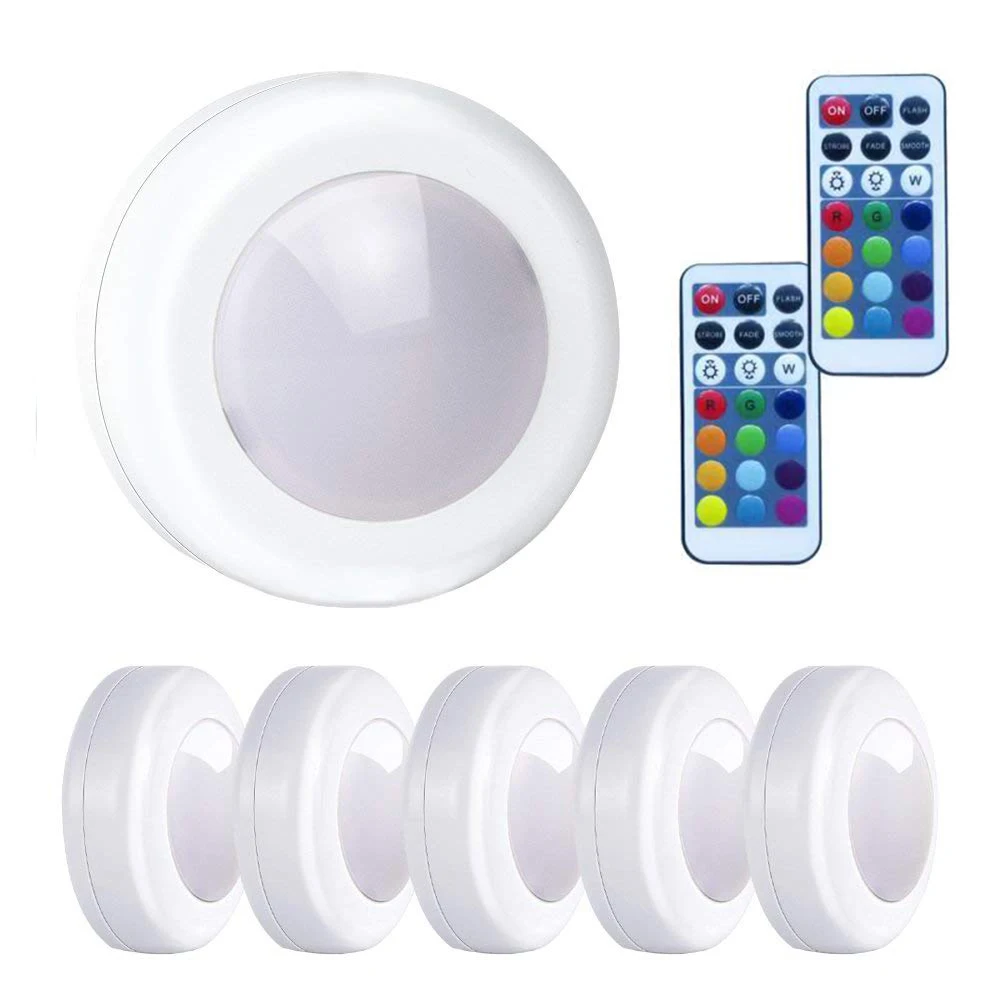 Новые 6 шт. вечерние RGB светодиодный инфракрасный Ночной светильник и пульт