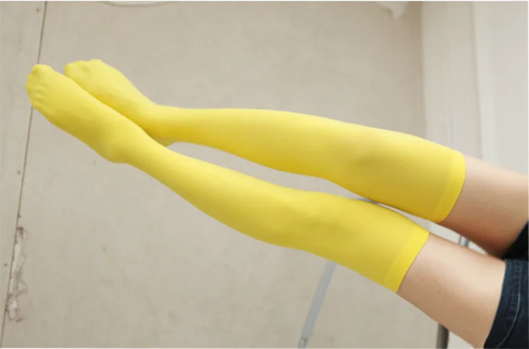 FENNASI 3 Pairs Sexy Stylist Womens Nylon Stockings Female Long Thigh High Stockings Nightclub Knee Socks Sexy Thigh Stockings