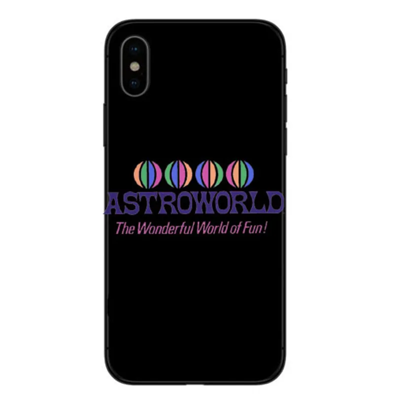 Scott travis astroworld lunatico em modo de casos de telefone para o iphone 4 5 6 7 8 Plus para apple Silicone macio capa preta