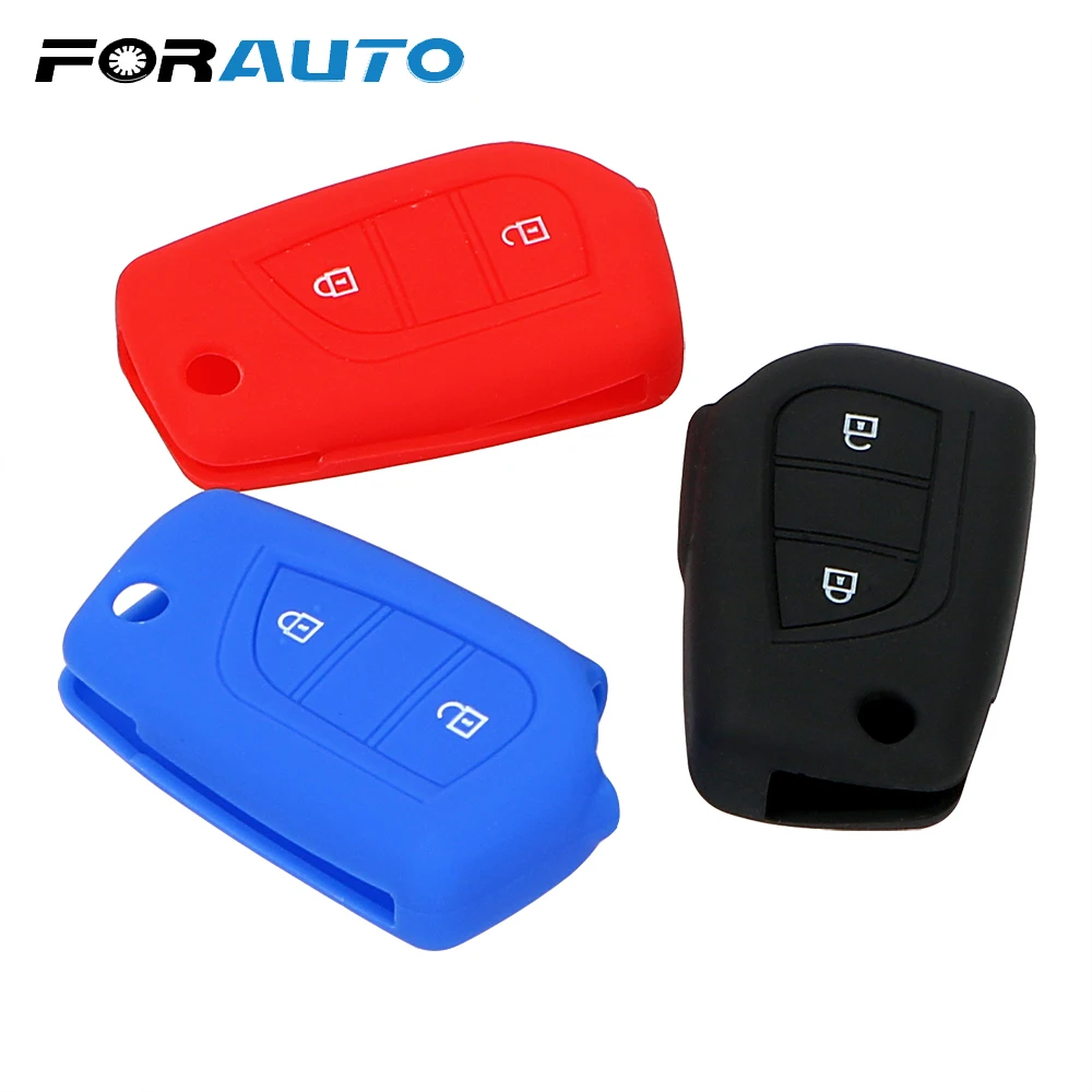 

FORAUTO автозапчасти, чехол для ключей, автомобильные аксессуары, автомобильный чехол для TOYOTA Corolla EX, 2 кнопки, брелок, чехол для пульта дистанци...