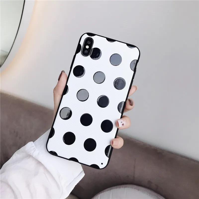 Для IPhone 11 Pro Max простой черно-белый в полоску xsmax xr чехол анти-осень 6 7 8 Plus line new |