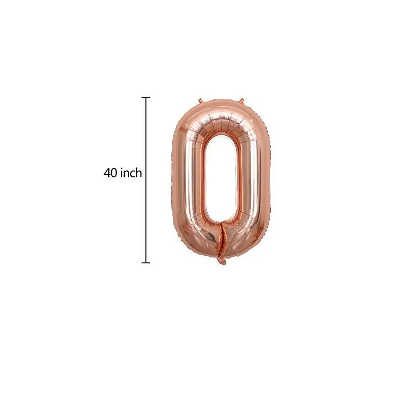 

8Season Happy Birthday Number Balloons Big Size Digit Helium Foil Ballon Anniversary Birthday Party Celebration decor Globos