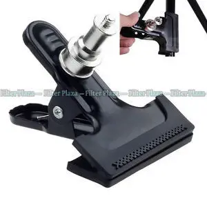 

Heavy Duty Metal Clamp Clip 1/4" Screw For Photo Studio Camera Flash Light Stand