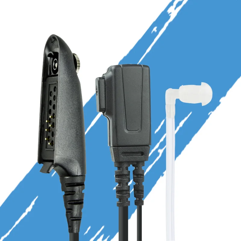 

Motorola radio FBI Style Headset Earpiece Covert Acoustic Tube Earpiece with PTT Key For Motorola GP328 GP338 PTX700 PTX780