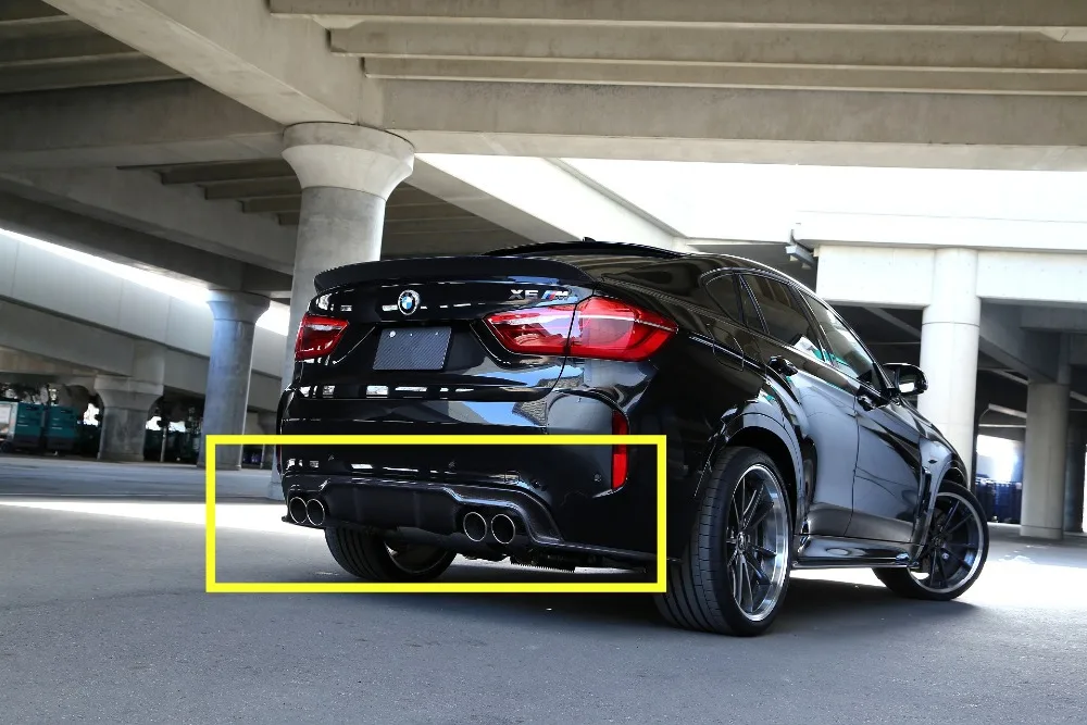 BM X6M F16 углерода финберг диффузор для F16 X6M к 3d Стиль углерода финберг задний спойлер