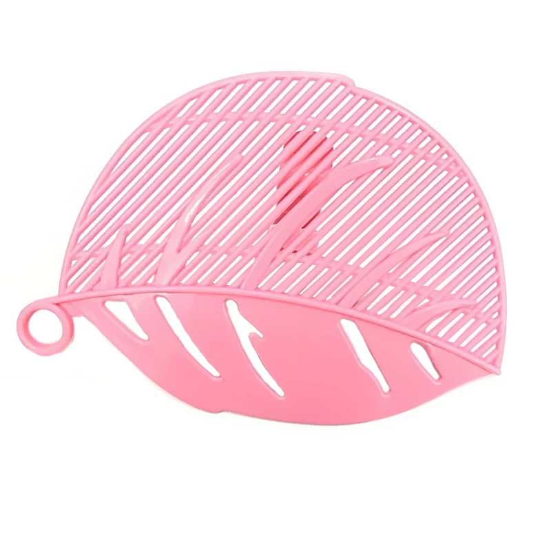 Kitchen Tool Snap-on Leaf Shape Drain Board Retaining Rice Vegetable Noodle Plastic Filter Block Rice Cleaning Strainer Gadgets